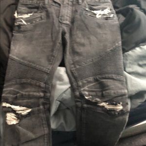 Black balmain jeans men’s